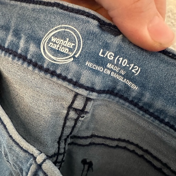 3 Item Bundle - Wonder Nation - little girls 2 pair jeans and puffy jacket 10/12 - Picture 10 of 16